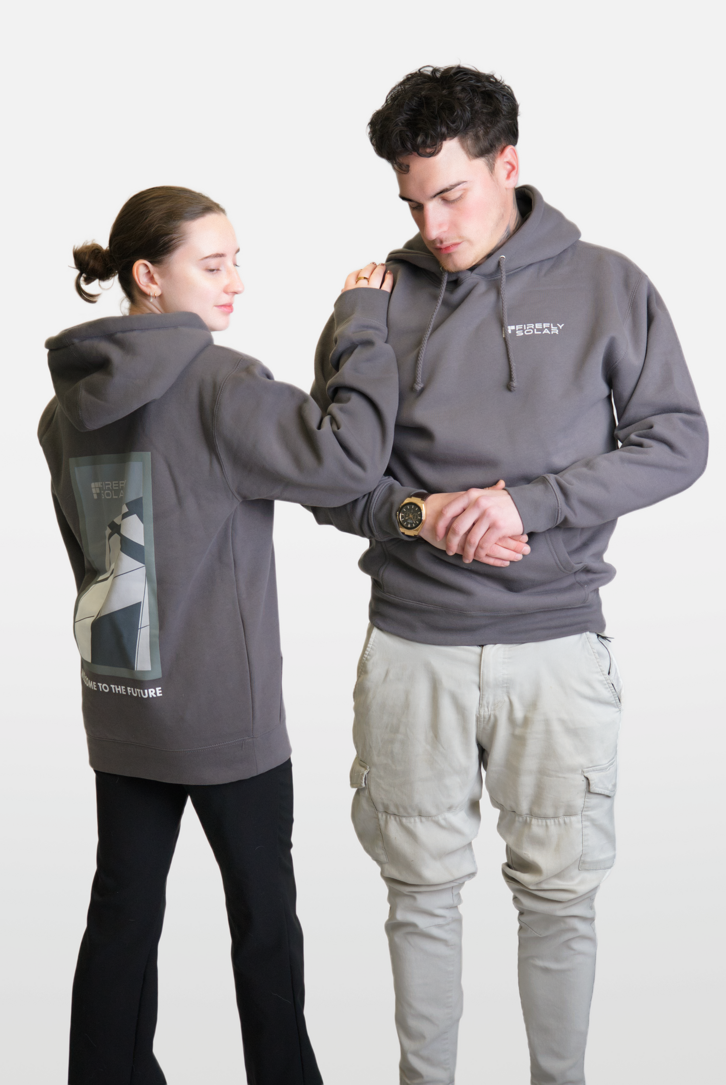 Box Pullover Hoodie Dark grey