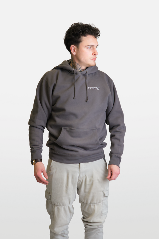 Box Pullover Hoodie Dark grey