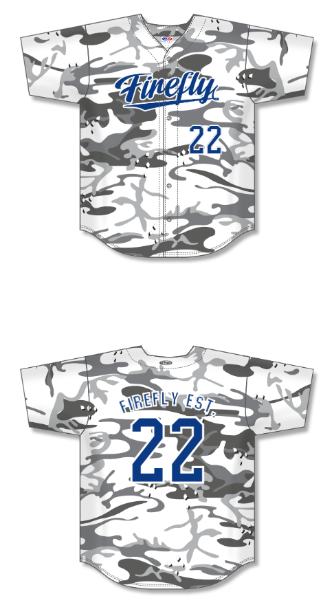 Firefly Baseball Jersey - Camo